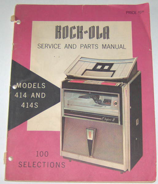 (image for) Rockola Models 414 and 414S Service and Parts Manual